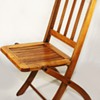 Beautiful Vintage Art Deco Era Folding Wooden/Slatted Chair 