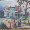 coca cola oil painting