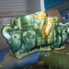 Elephant bamboo planter