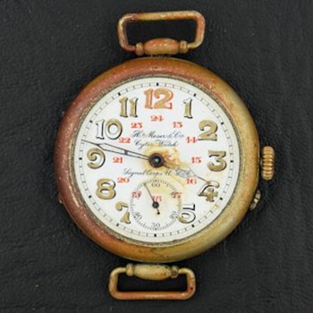 c.1918 Hy Moser & Cie Signal Corps Wrist Watch - Wristwatches
