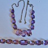 Vintage Deco Amethyst "Rose De France" 835 Bracelet Germany Demi Parure