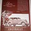 Vintage Chevy Ad Master De Luxe 1935