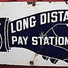 Long Distance Pay Station Sign