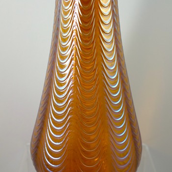 Loetz Orange Aeolus, PN II-2/595, ca. 1902 - Art Glass