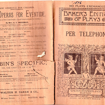 Per Telephone  play book 1896