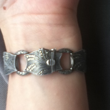 Theodor Fahrner Marcasite & Sterling Bracelet