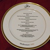 Fairmont Hotel San Francisco Dinner Menu plate Dec 31 1999 Millennium Souvenir
