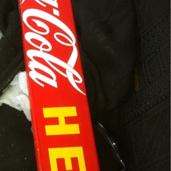 Coca cola bar. Push bar - Coca-Cola