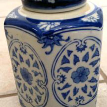 Chinese  Blue & White Covered Jar