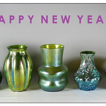 Happy New Year - Art Glass