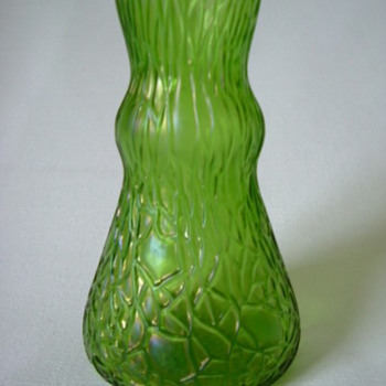 Art Nouveau Martelé Vase - Art Glass