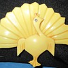 Vintage Lucite Peacock Brooch Pin...Celluloid???