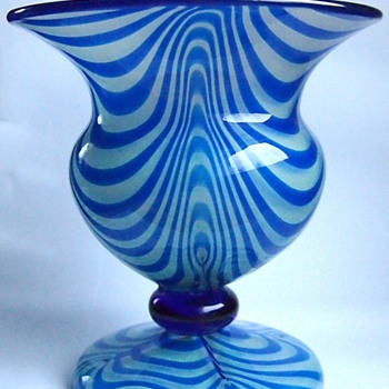 A Few More Blue Loetz Pieces - Art Glass