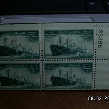1946 Merchant Marine Peace and War Stamp - Stamps