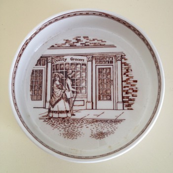 Adams pottery Victorian scene - China and Dinnerware