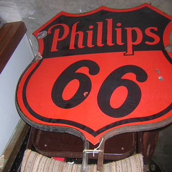 Older Phillips 66 Curb Sign