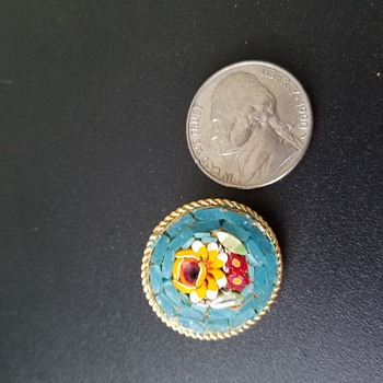 Italian micro mosaic brooch - Fine Jewelry