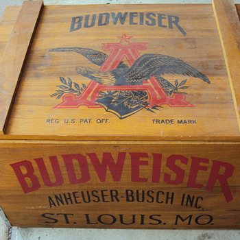 budweiser anheuser-busch inc crate. st louis. mo.trade mark 8294e