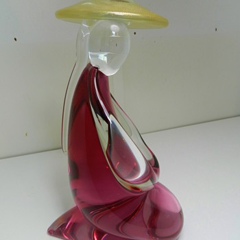Murano Art Glass Oriental Figure - Can't Read Signature!
