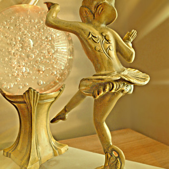 Pixie Lamp with Bubble Glass - DANSEUSE DES INDES by Ignacio Gallo - Art Deco