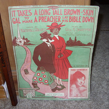 1917 black sheet music