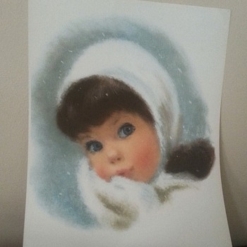 4 Little Girls Color Prints Suitable for Framing - Advertising