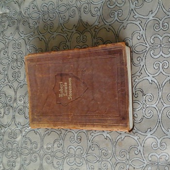 Vintage Robert Louis Stevenson Leather Bound Book Help ID - Books