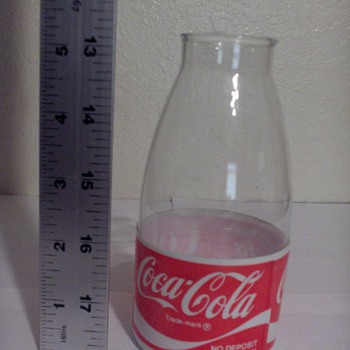 weird glass and plastic coke bottle (prototype?) - Coca-Cola