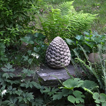 Very Old Cement Pineapple Finial - Victorian Era
