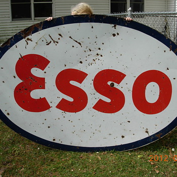 old ESSO, 5x7 foot.  Early 60's??