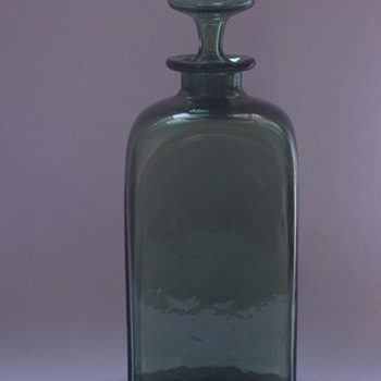 Whitefriars Green Decanter