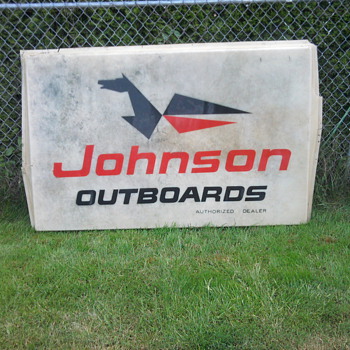 Old Johnson Outboard Sign - Signs