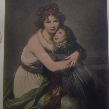 Print "Le Brun & Daughter" signed?? - Posters and Prints