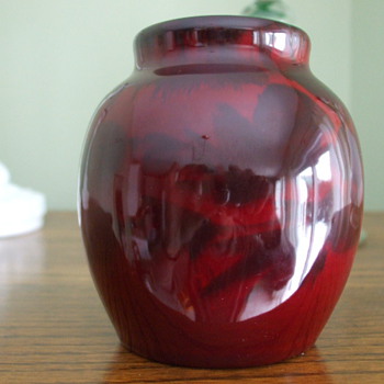 St. Lukas Maarssen RED FLAMBE GLAZE -Flower Vase- Holland 1928-1933
