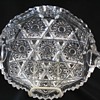 Huyler Pattern American Brilliant Cut Glass Nappy Clark