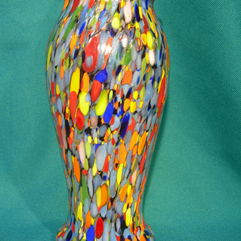 Czech glass - Confetti "spatter" glass - Art Glass
