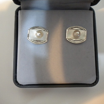 K. Mikimoto sterling silver cufflinks - Fine Jewelry