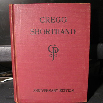 1929 Gregg Shorthand Anniversary Edition Book
