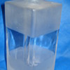 ETCHED  SQUARE CRYSTAL BOTTLE