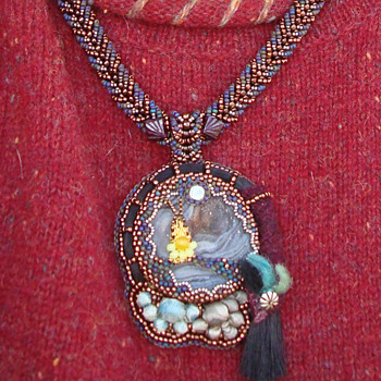 A beadwork statement necklace I helped design - Rugs and Textiles