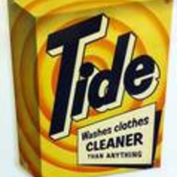 Tide advertising metal