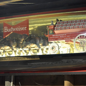 budweiser clydesdale bubble light....