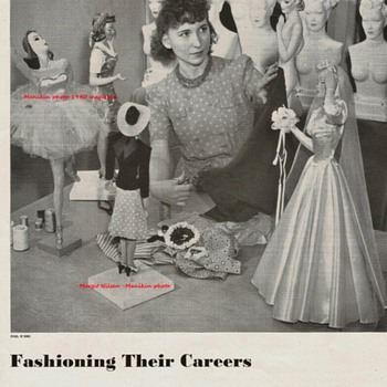 Magazine AD 1940 of the first woman to make Miniature Mannequins - Advertising