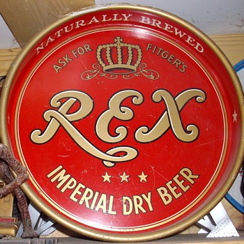 Fitgers Rex beer tray. - Breweriana