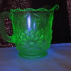 Vaseline glass creamer - water lilly...ID?