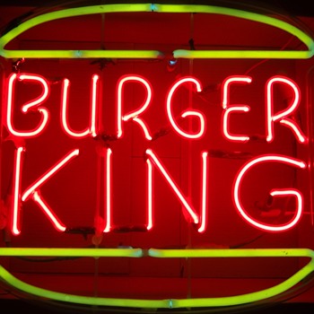BURGER KING NEON SIGN - Signs