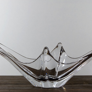 French Mid Century Modern Long Bowl by Daum - Art Glass