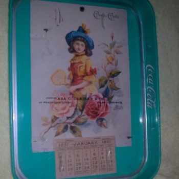 need  information 1891 commemorative coca tray tray 