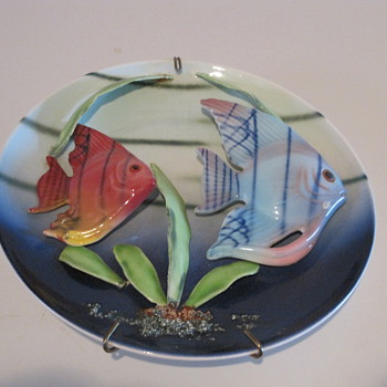 3D Angel Fish Decorative Plates - Animals
