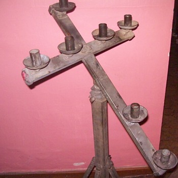 Brass telescoping folding cross